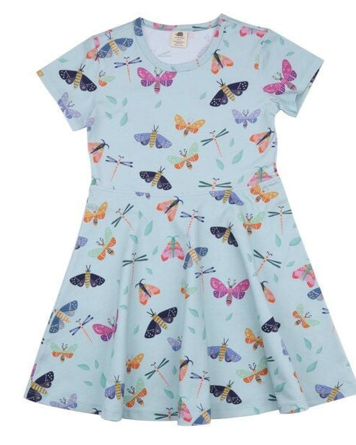 Colorful Butterflies-Dress - Walkiddy (Flared Dress aus Baumwolle (Bio)) – Ansicht 2