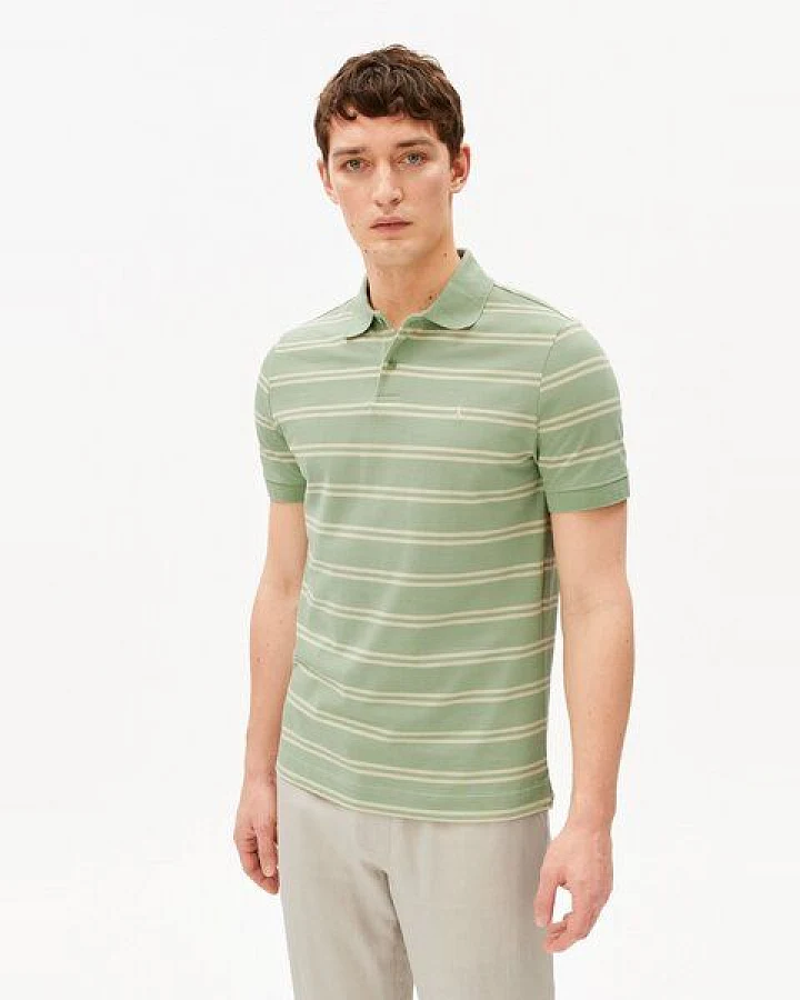 ARMEDANGELS STRIPED POLO Herren Polo-Shirt aus 100% Bio-Baumwolle