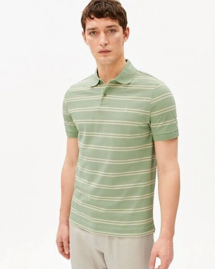 ARMEDANGELS STRIPED POLO Herren Polo-Shirt aus 100% Bio-Baumwolle