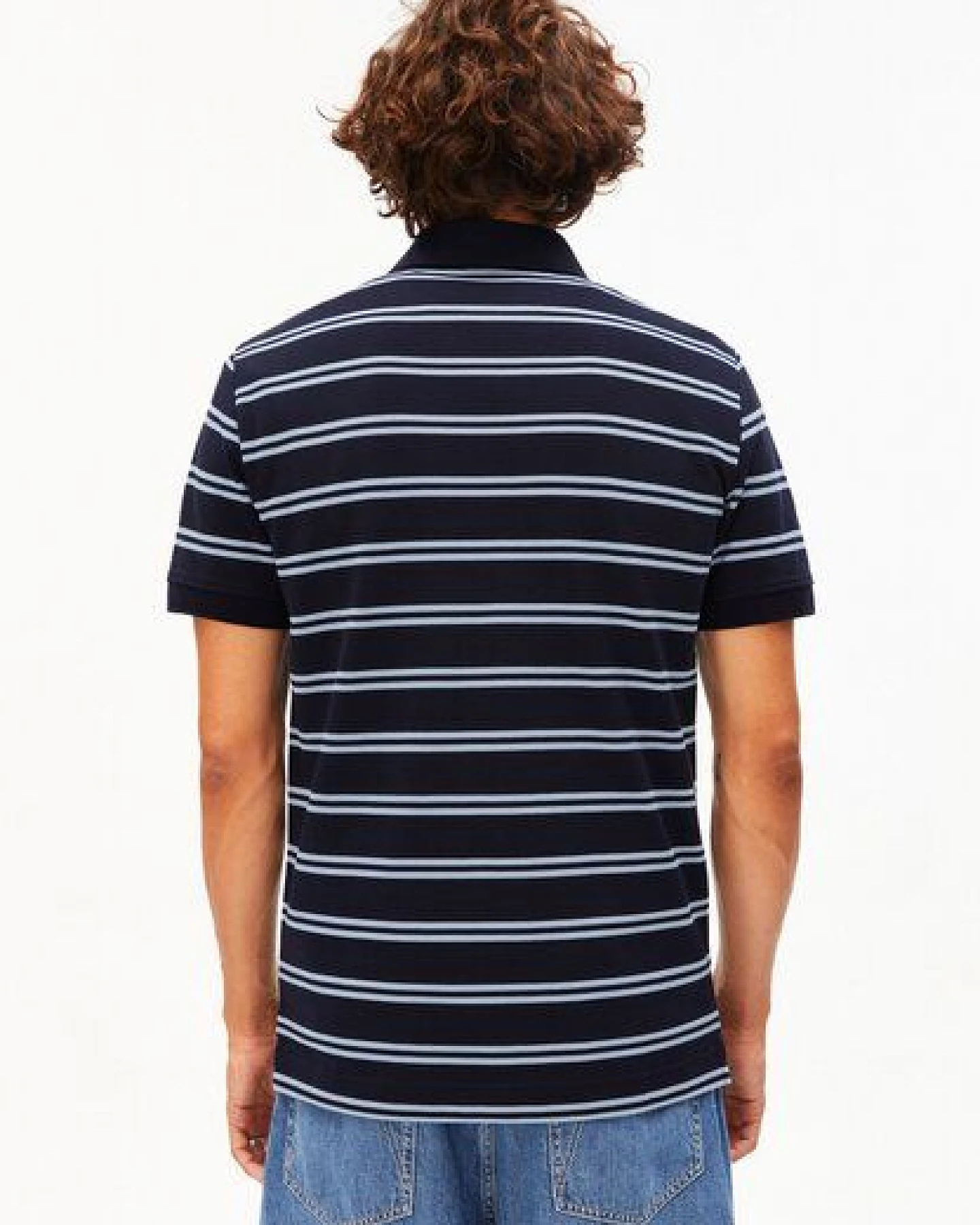 ARMEDANGELS STRIPED POLO Herren Polo-Shirt aus 100% Bio-Baumwolle – Ansicht 2
