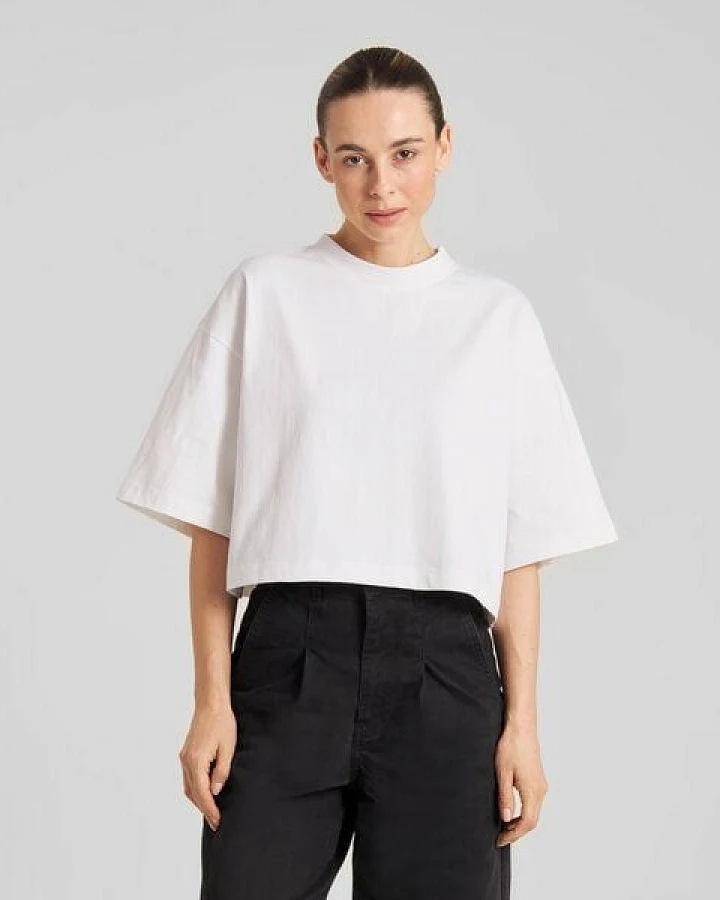 DEDICATED Damen T-Shirt - Ljusdal Cropped Boxy Tee