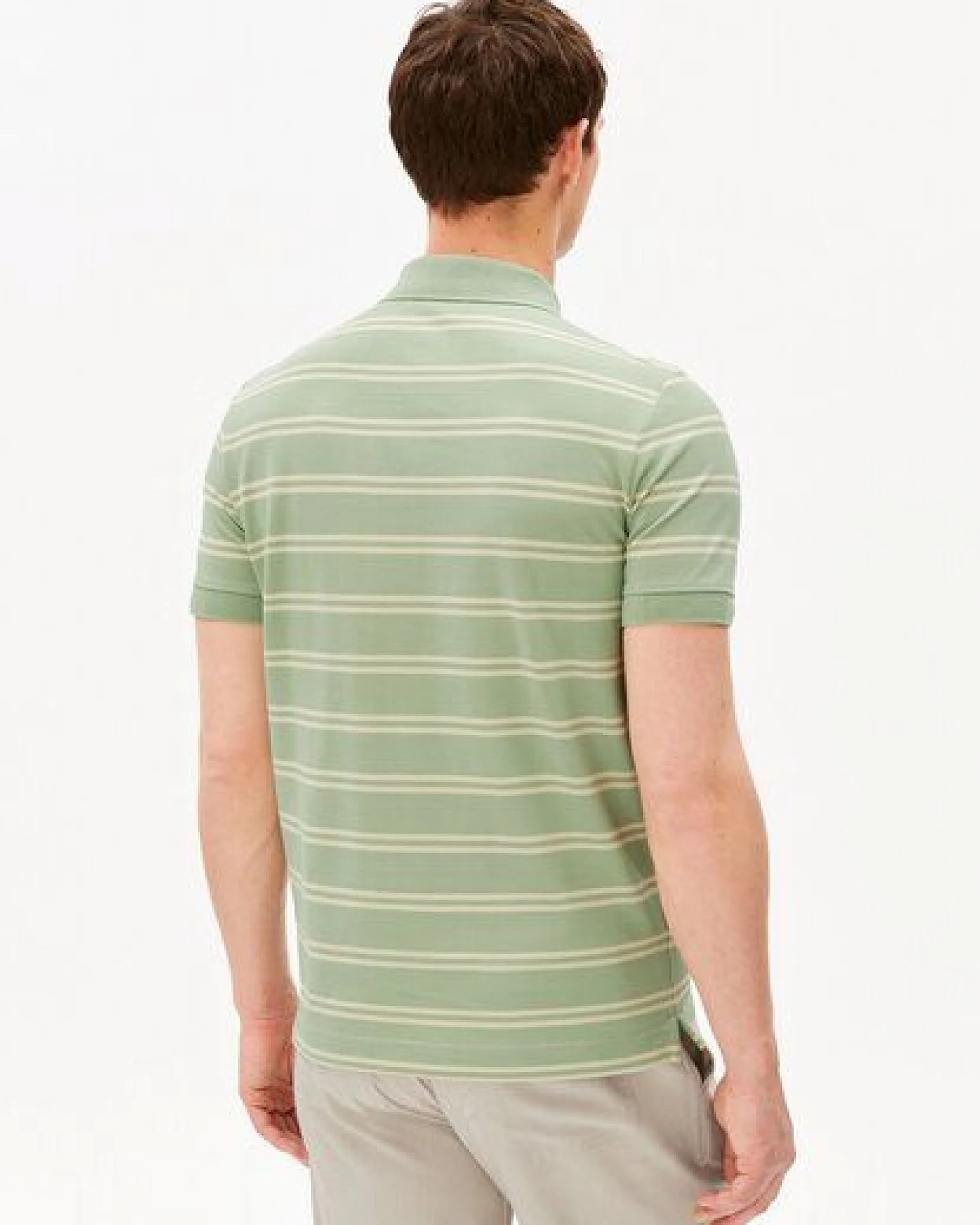 ARMEDANGELS STRIPED POLO Herren Polo-Shirt aus 100% Bio-Baumwolle – Ansicht 2