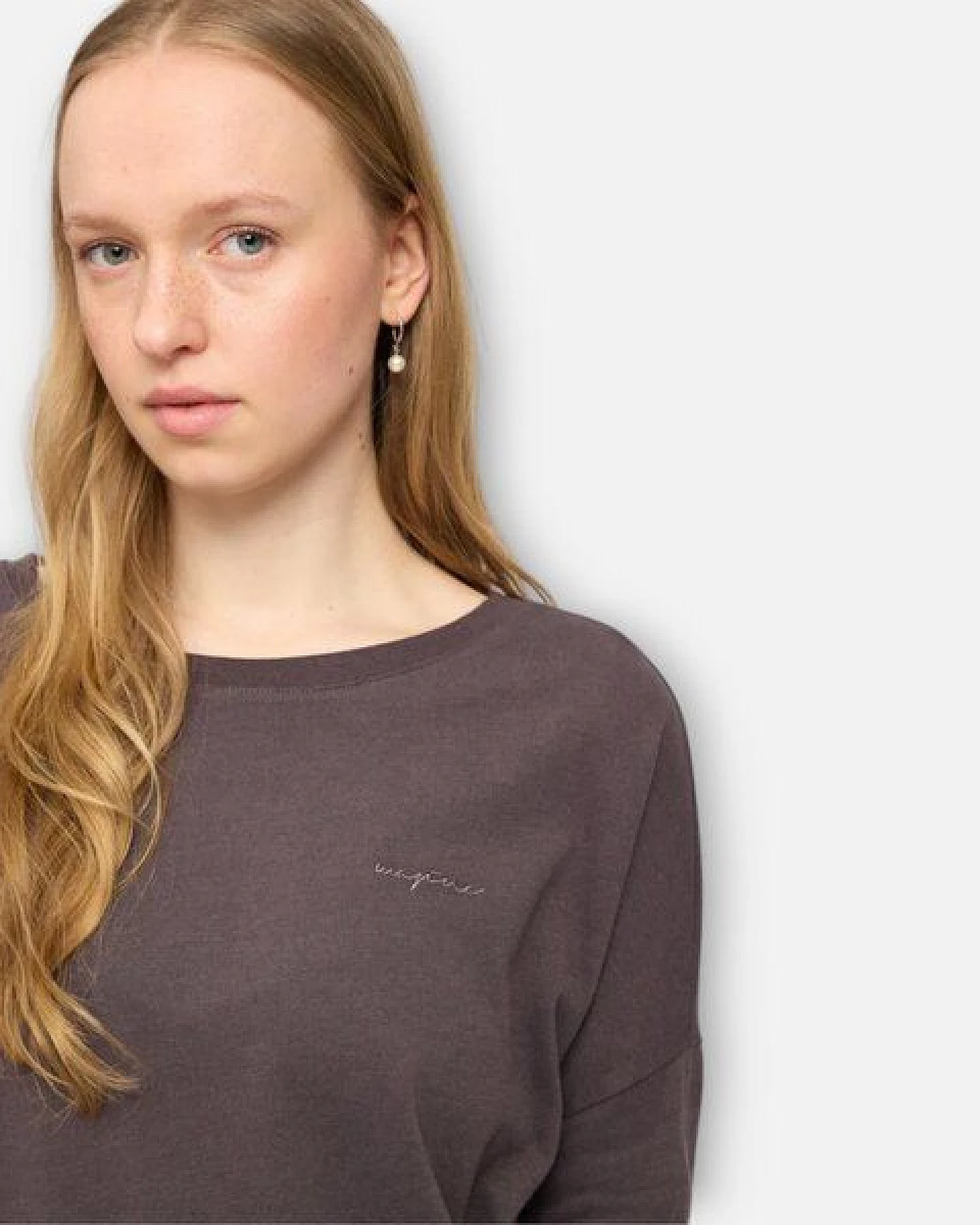 Mazine Jersey Knit Longsleeve, Farbe eggplant – Ansicht 4