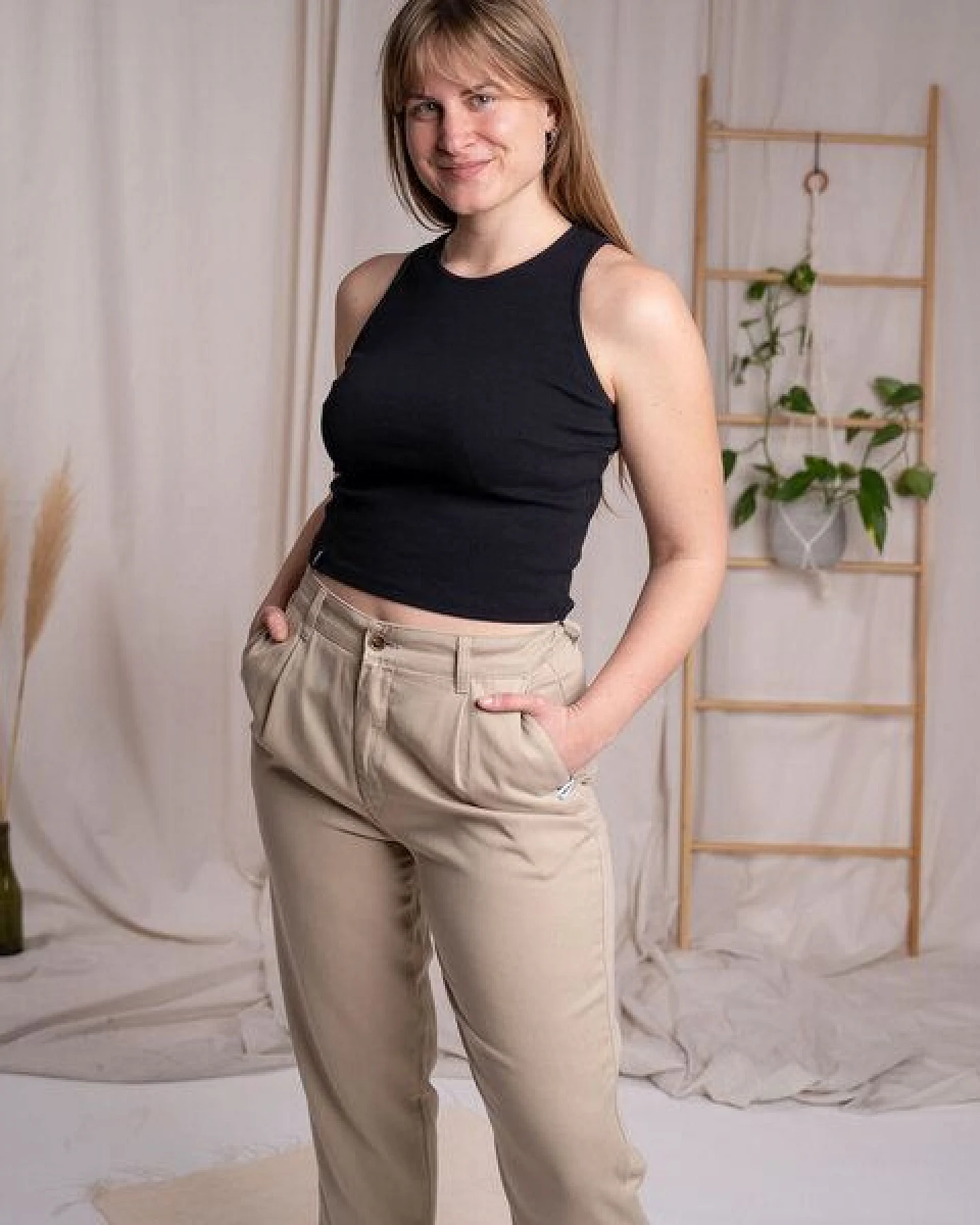 Vresh Clothing Rib Viona - Crop Top aus Biobaumwolle – Ansicht 4