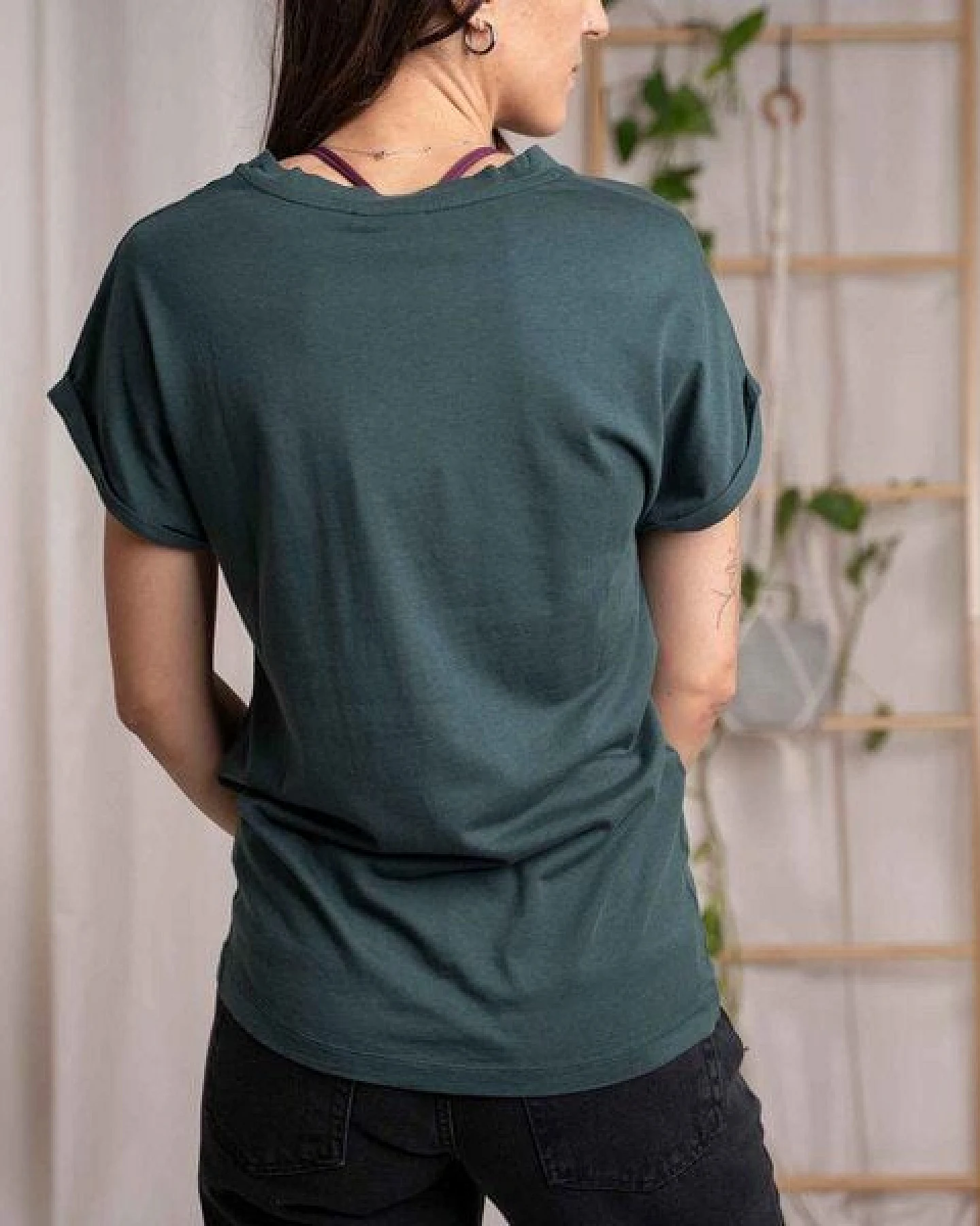 Vresh Clothing Vranziska - Kimono T-Shirt mit TENCEL (TM) Lyocell – Ansicht 2