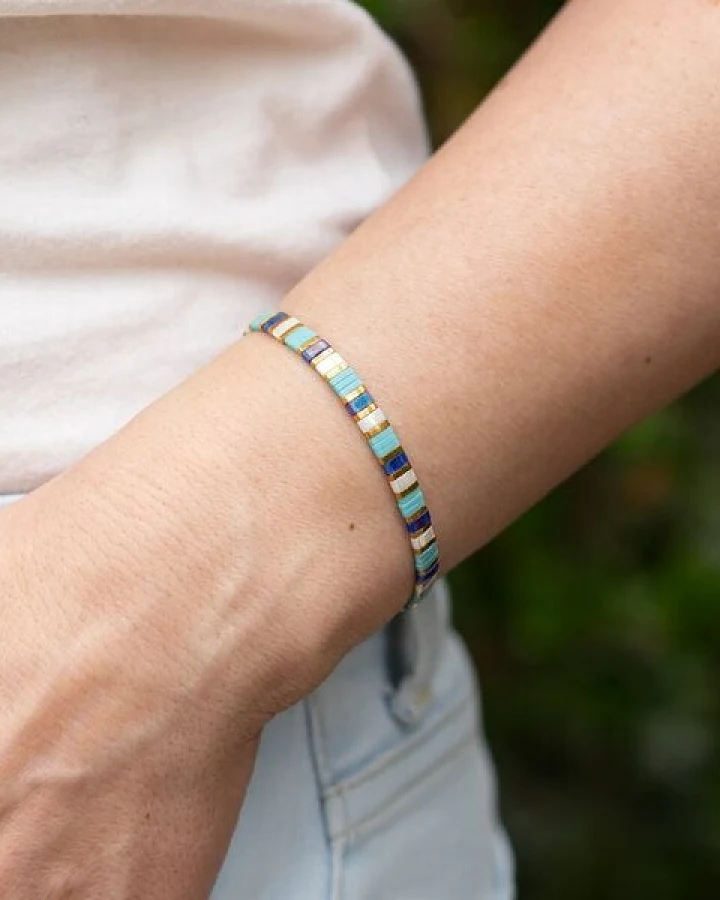 juni Türkises Armband "Ocean Tonic" - einzeln oder als Set mit Herz Armband