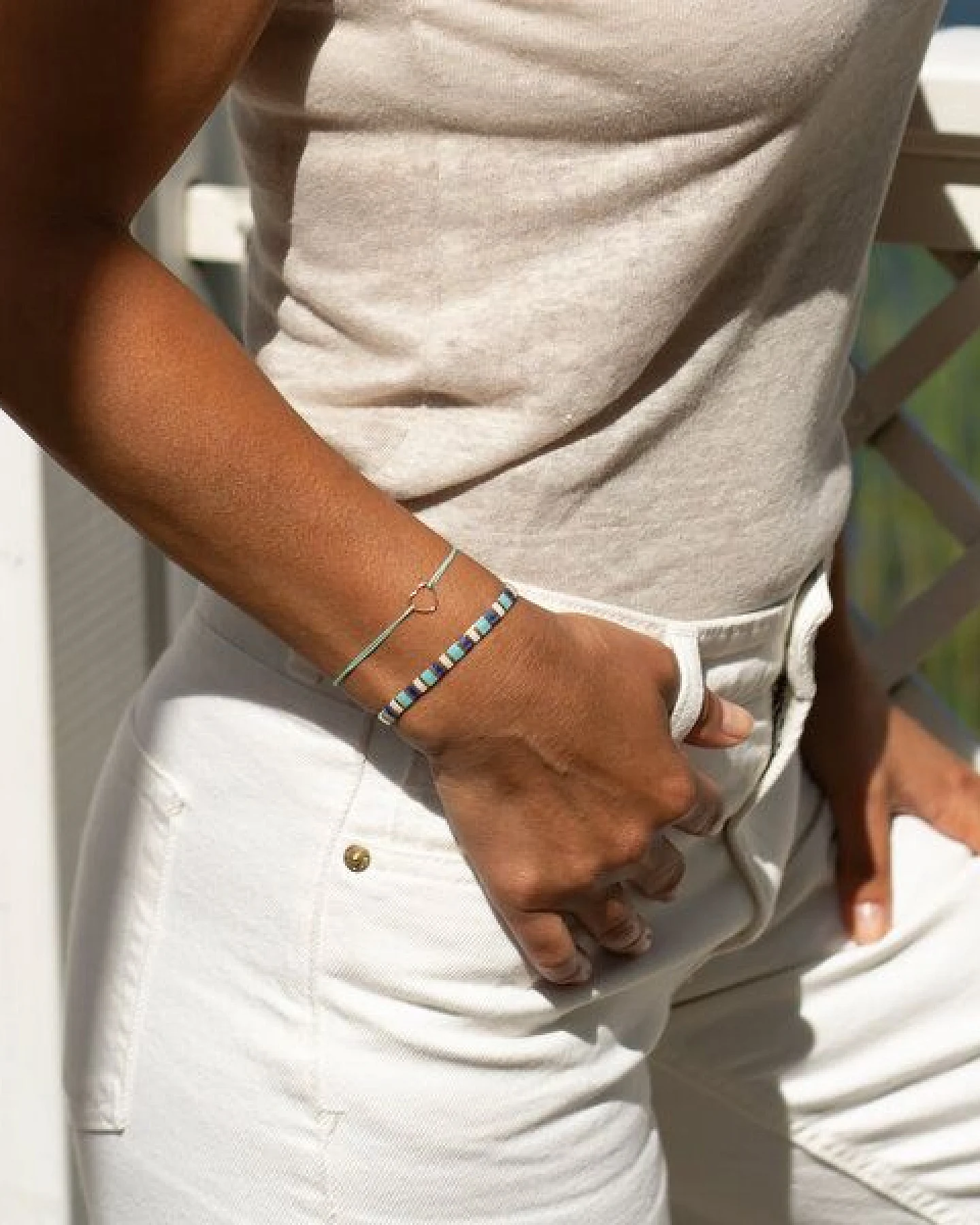 juni Türkises Armband "Ocean Tonic" - einzeln oder als Set mit Herz Armband – Ansicht 4