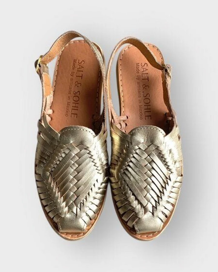 Salt and Sohle Leder Huarache Sandalen für Damen