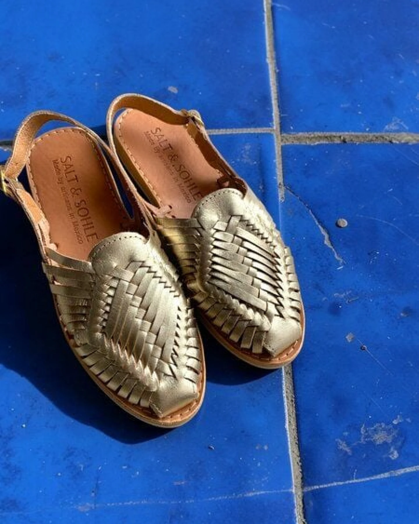 Salt and Sohle Leder Huarache Sandalen für Damen – Ansicht 2