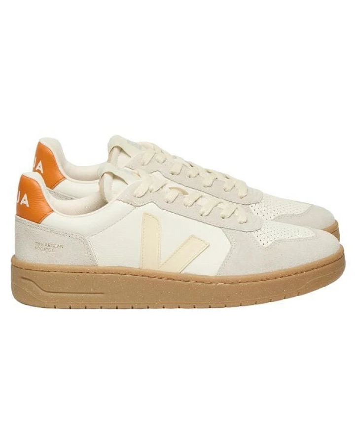 Veja Damen-Sneaker V-82 Leather Pure Calcair Fury