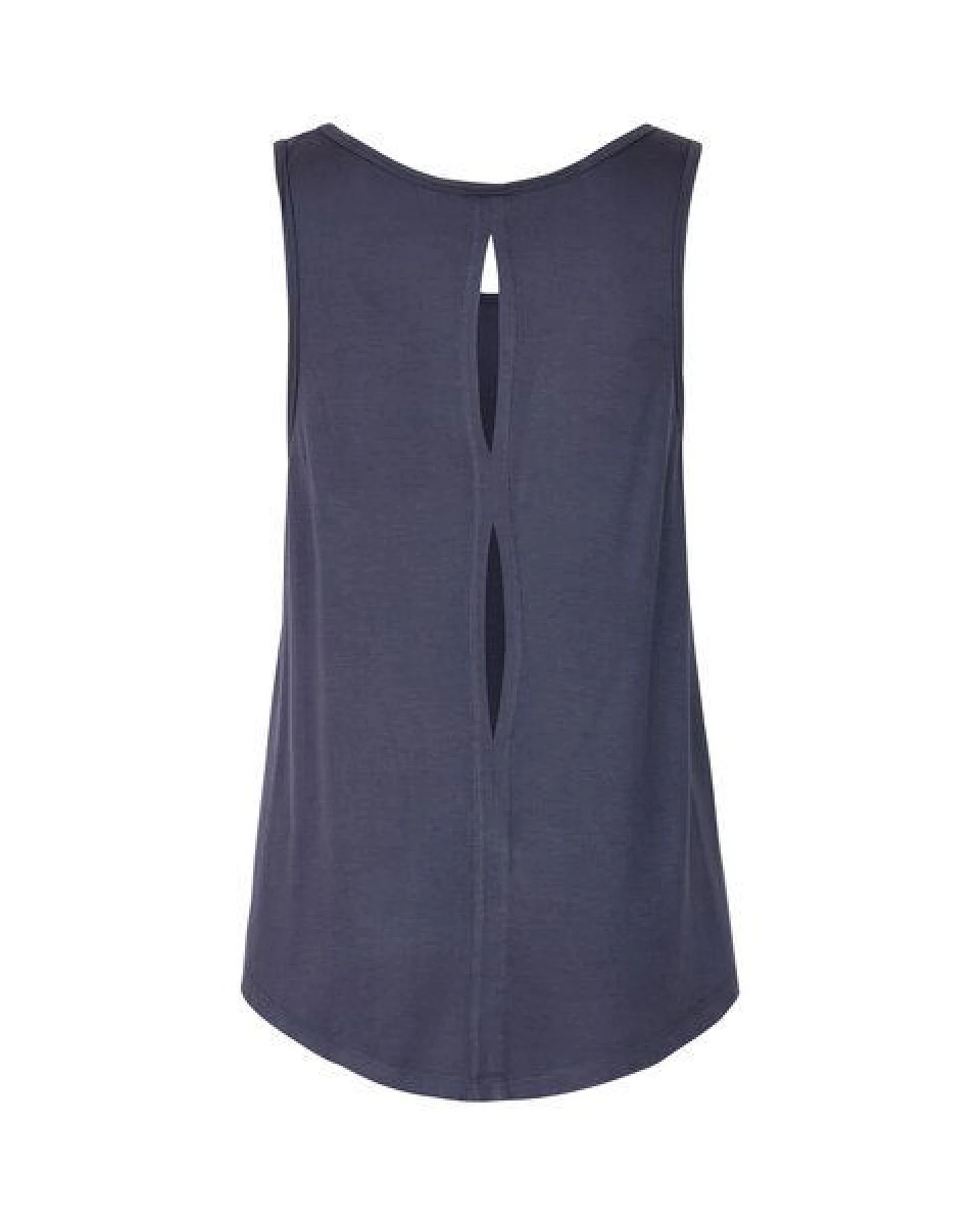 Jaya ALASKA GIVE - Damen - lockeres Top mit offenem Rücken aus Tencel-Baumwoll-Mix – Ansicht 4