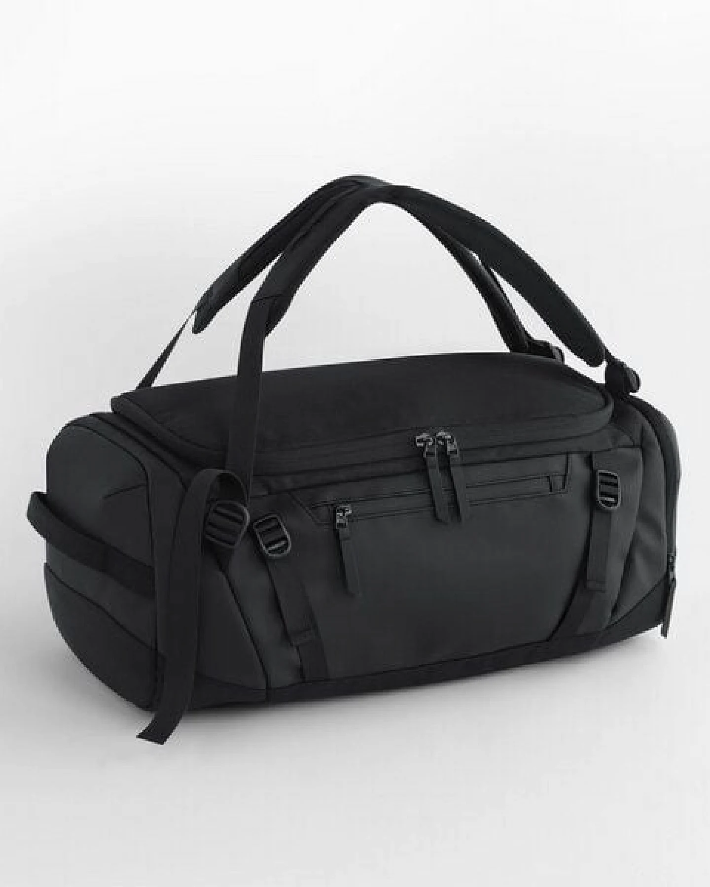 Quadra Zürich 35 Litre Hybrid Holdall Recycling Material mit matter PU - Beschichtung Tasche und Rucksack Backpack – Ansicht 3
