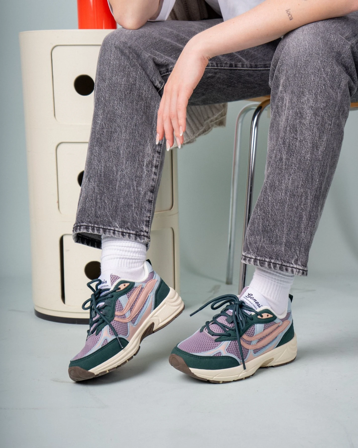 Sneaker G-Eco`99 Multi Color Teal/Sky/Old Rose – Ansicht 6