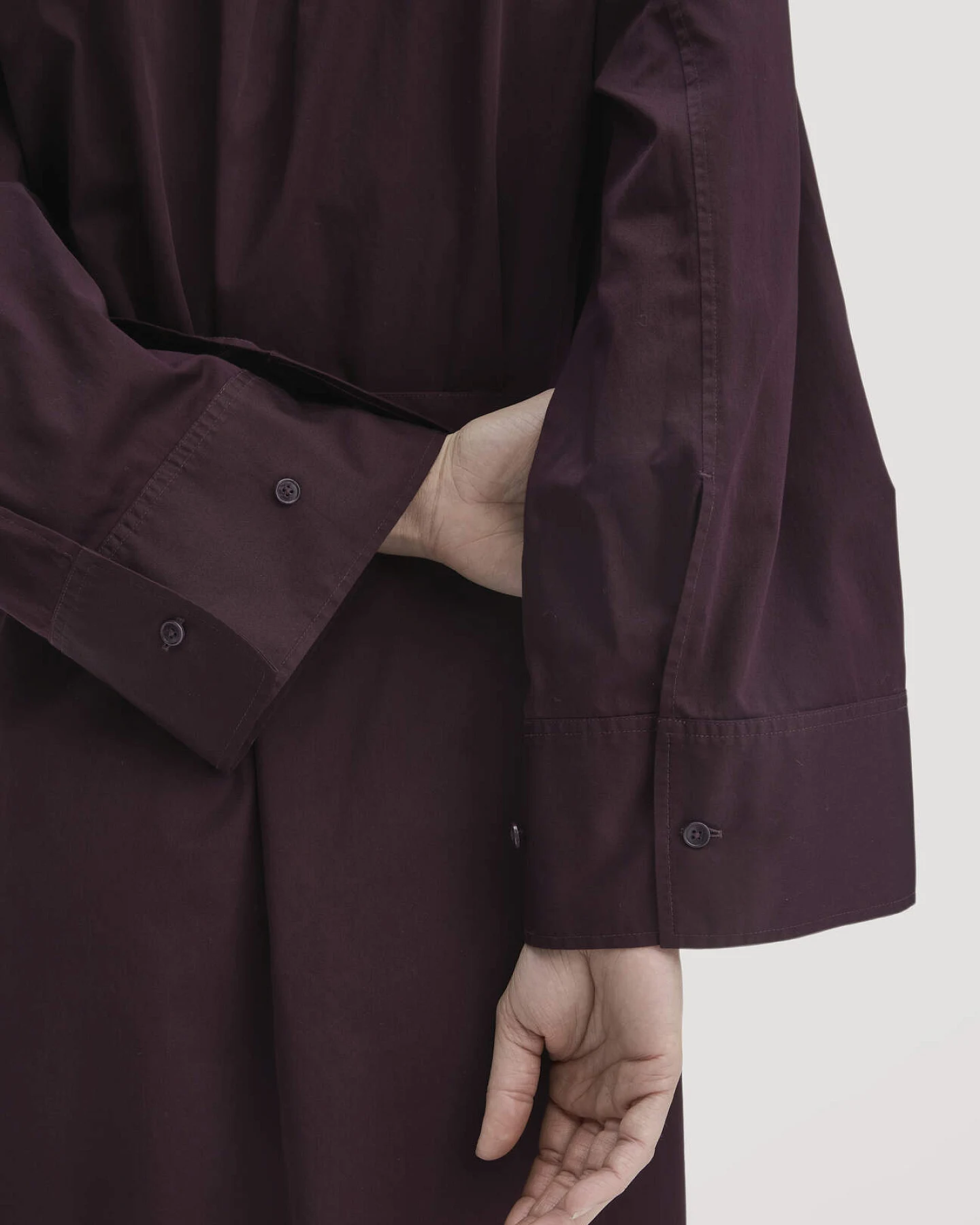hessnatur Damen Kleid Relaxed aus Bio-Baumwolle - braun - Größe 34 – Ansicht 3