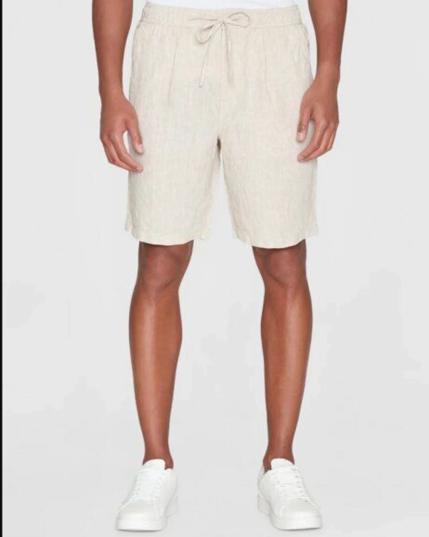 KnowledgeCotton Apparel Leinenshorts - Loose linen shorts - VEGAN - aus Bio-Leinen – Ansicht 2