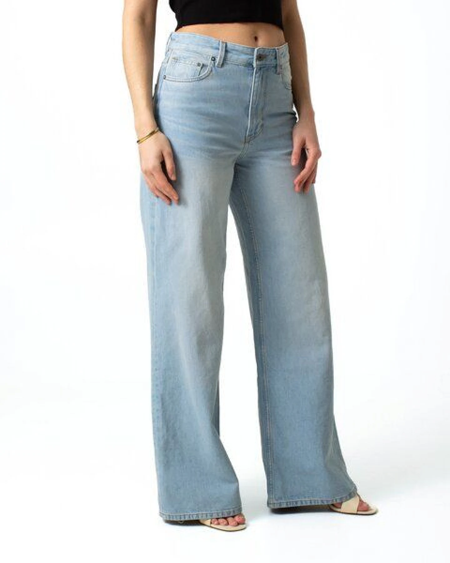 Kuyichi HARPER Loose Flare Jeans (light blue) – Ansicht 4