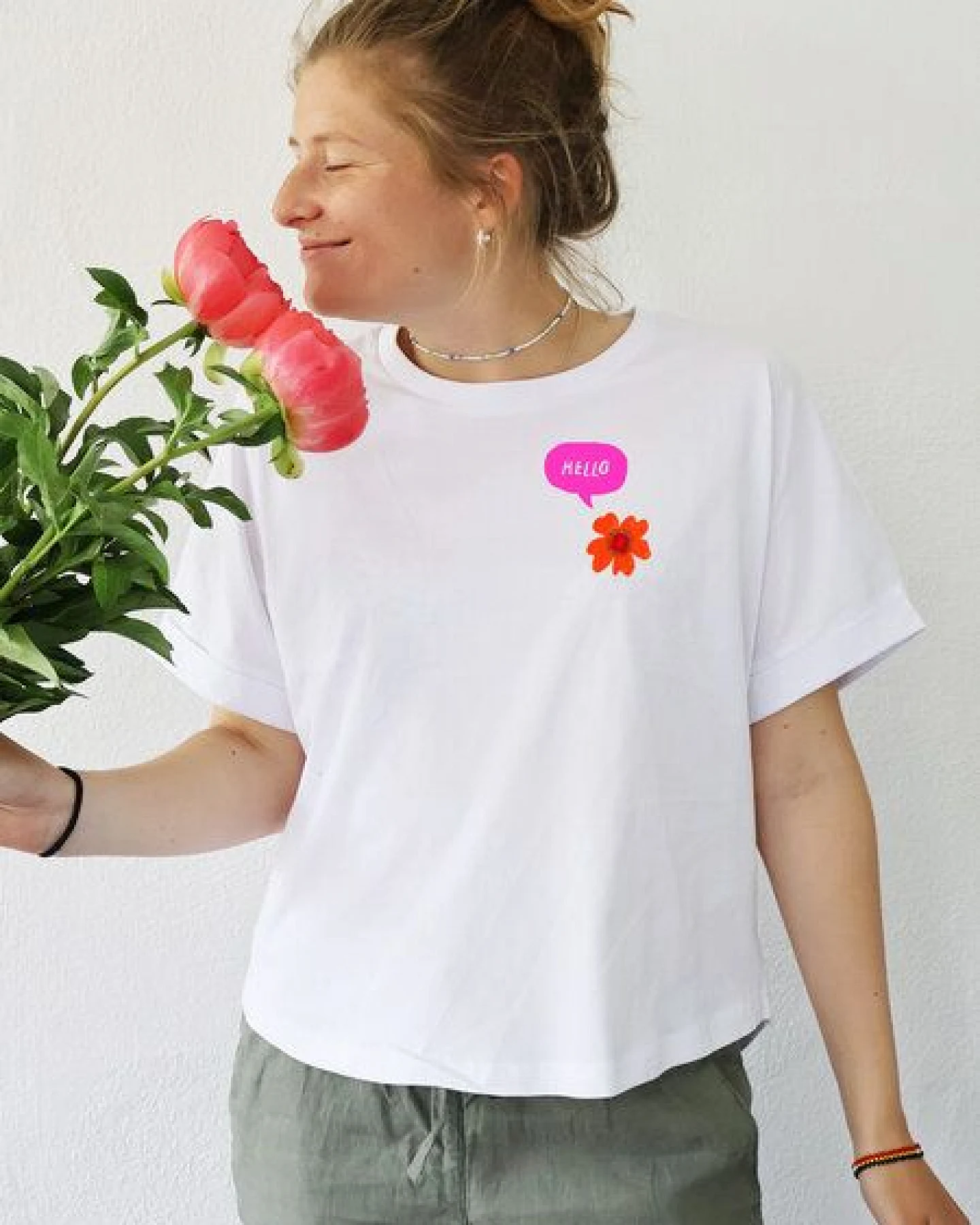 Kultgut Artdesign Biofair - Oversize Shirt/ Hello – Ansicht 2