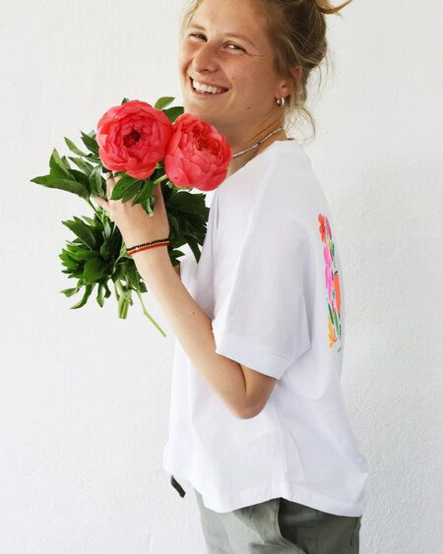 Kultgut Artdesign Biofair - Oversize Shirt/ Hello – Ansicht 3