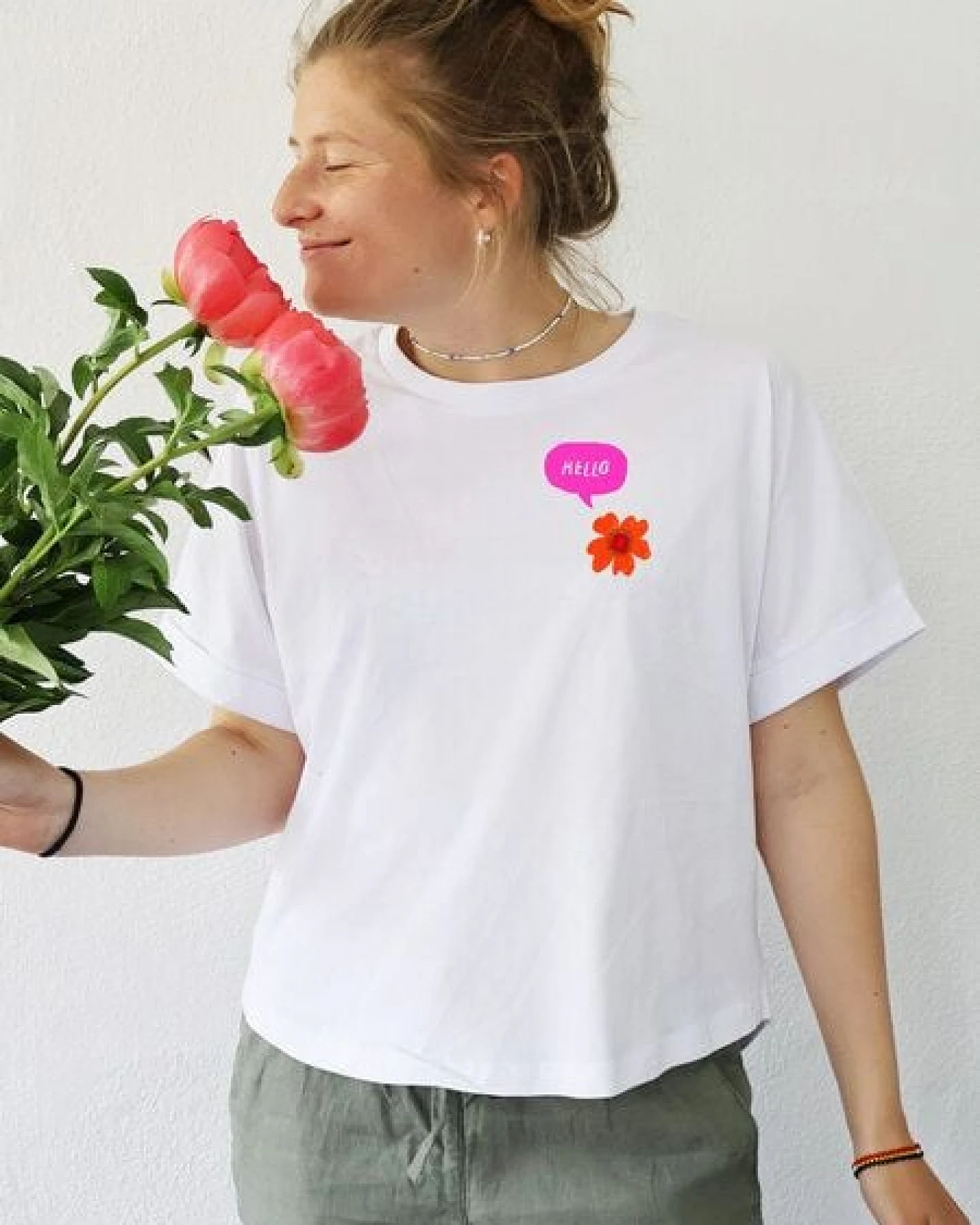Kultgut Artdesign Biofair - Oversize Shirt/ Hello – Ansicht 2