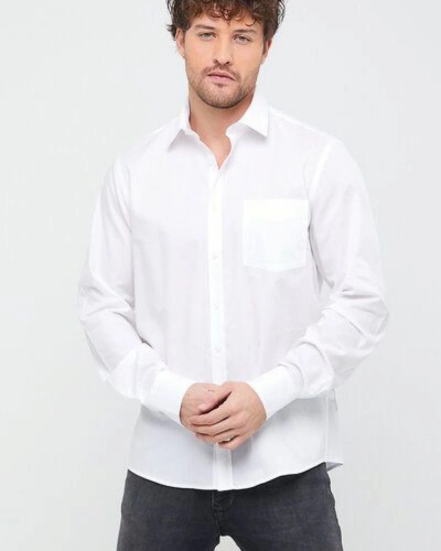 Bruno Barella Herren Classic Business Hemd aus Bio-Baumwolle – Ansicht 4