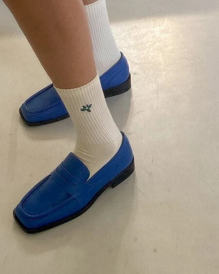 Jutelaune Green Flower Socks