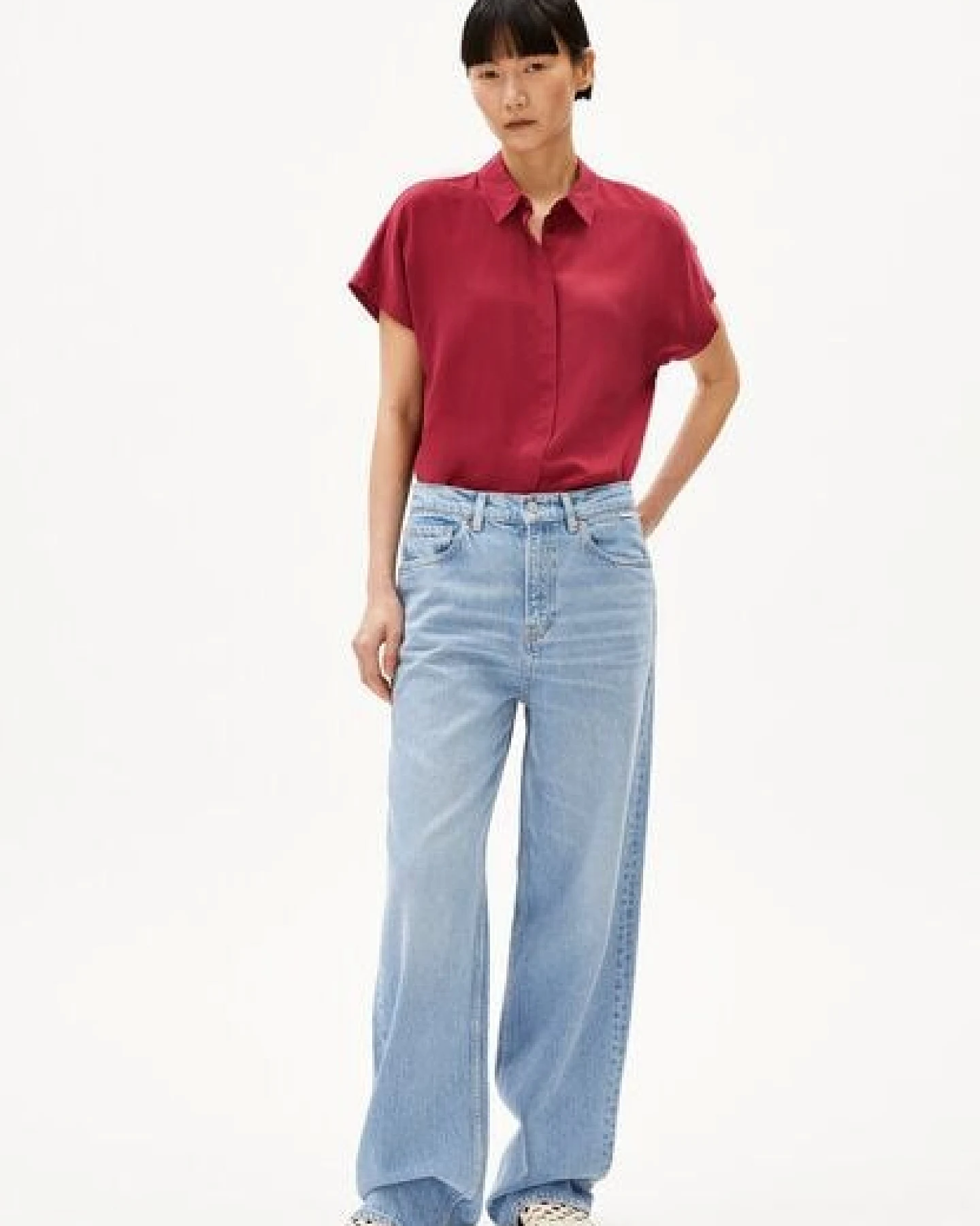 ARMEDANGELS LARISAANA Damen Bluse aus LENZING ECOVERO Viskose – Ansicht 4