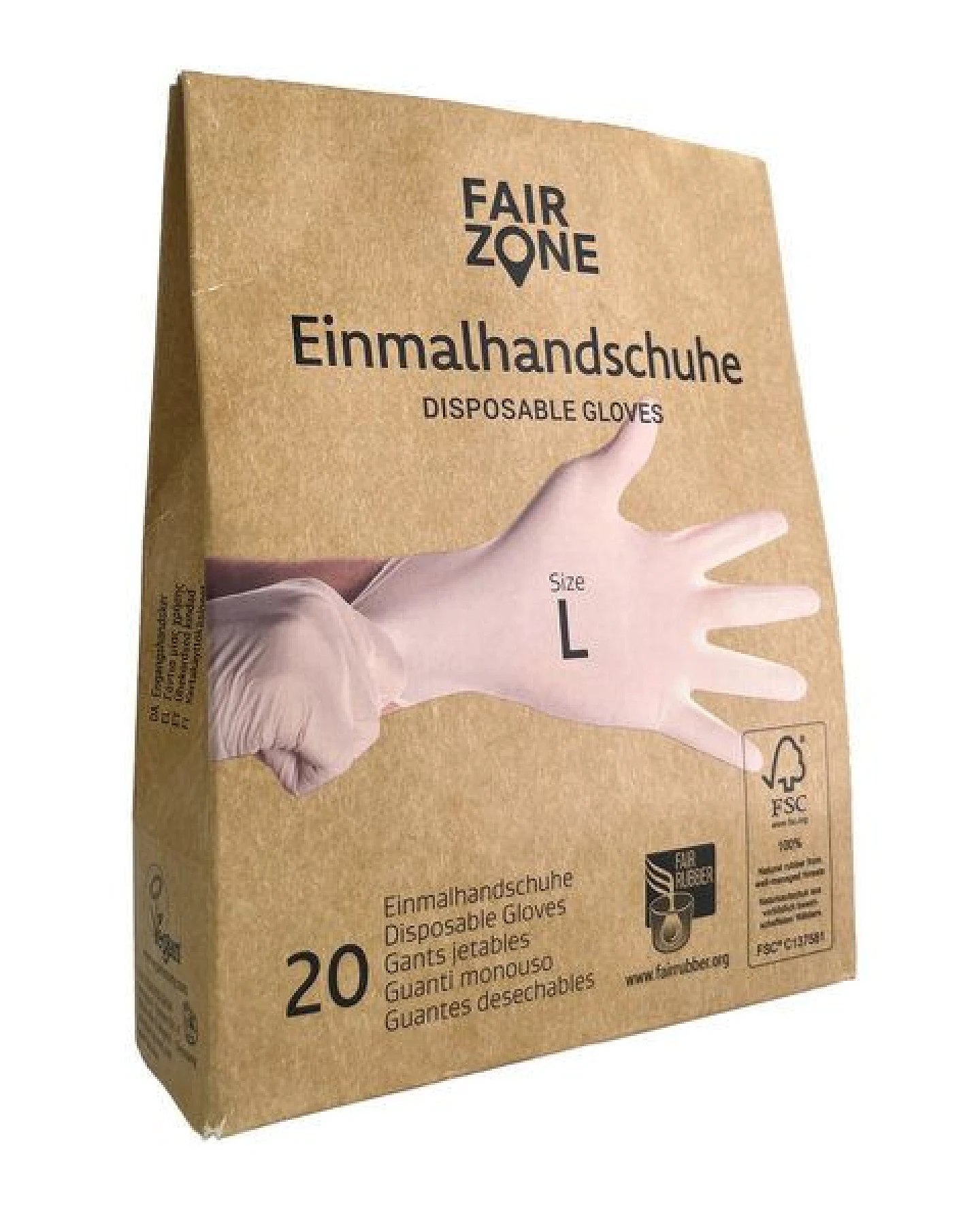 FAIR ZONE Einweghandschuhe Größe L - 20 Stück – Ansicht 3