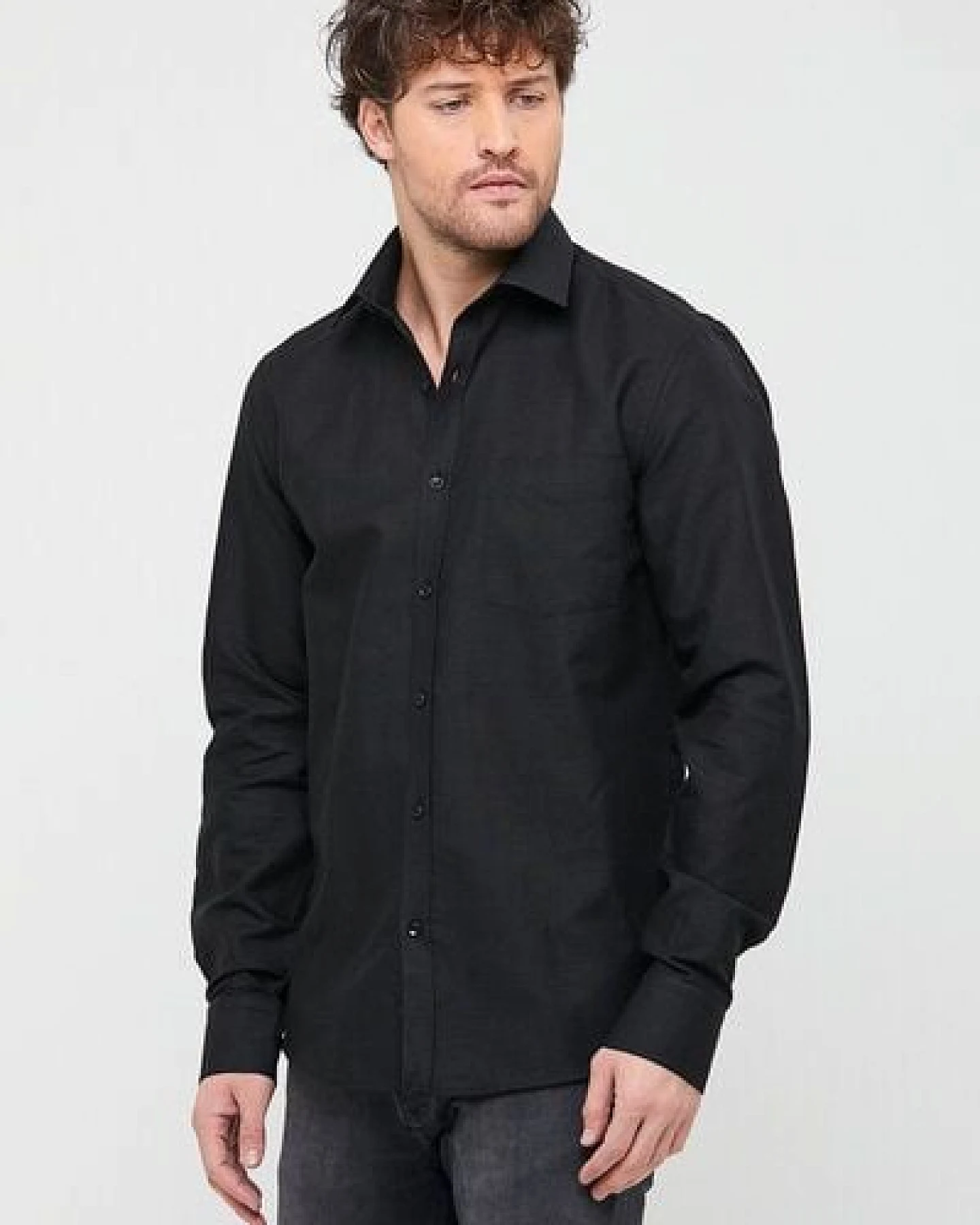 Bruno Barella Herren Classic Business Hemd aus Bio-Baumwolle – Ansicht 4