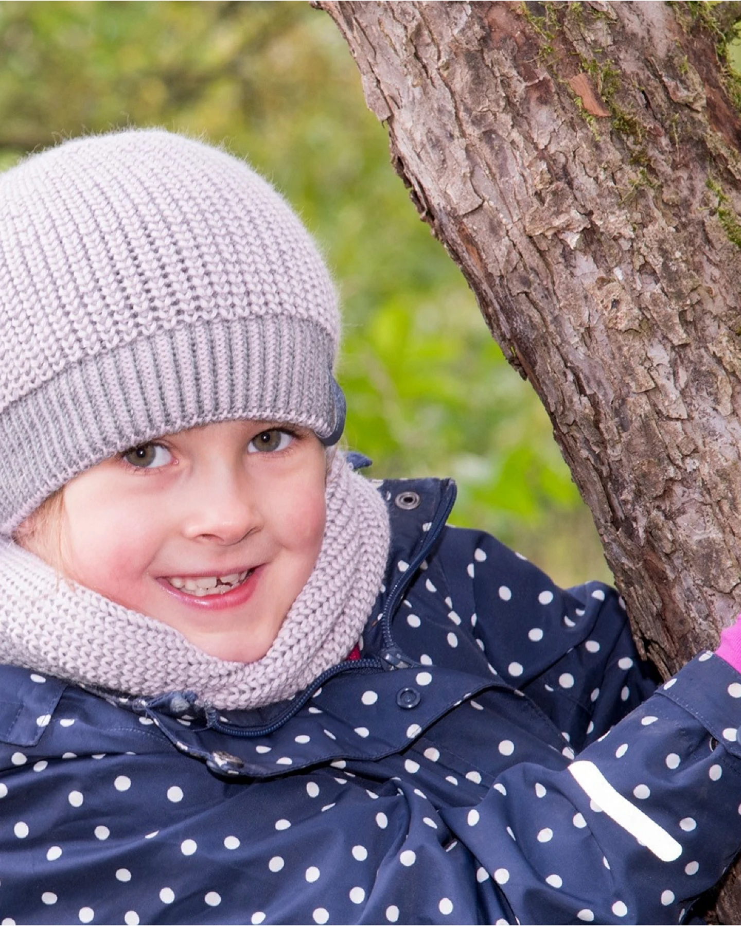 Pickapooh Kinder Mütze "Wilma" Bio Schurwolle rosa-grau Gr.1 (44-50) – Ansicht 2