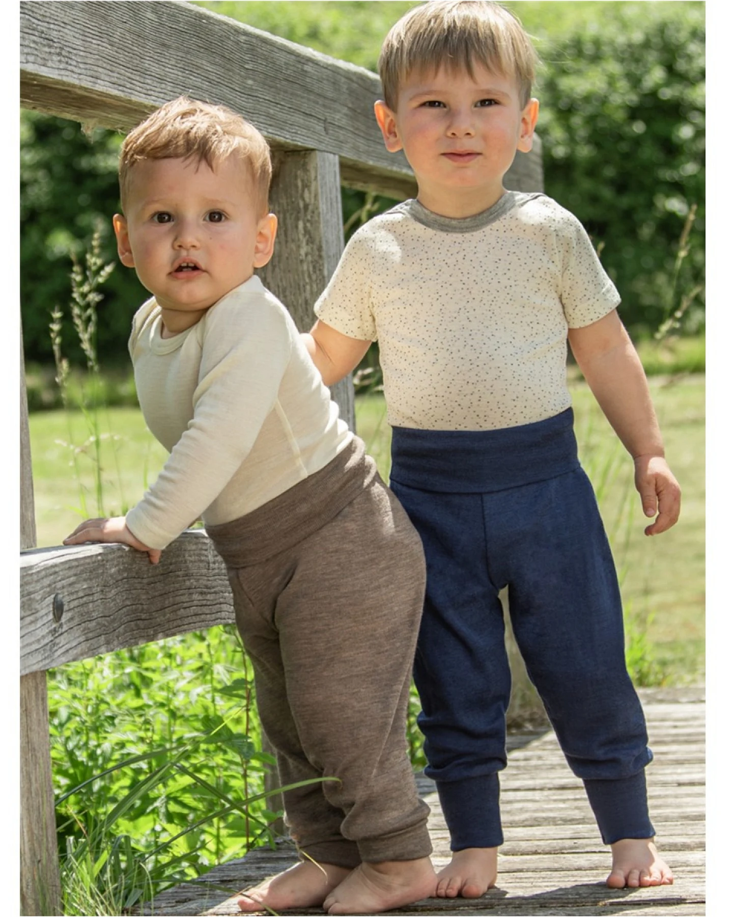 Engel Natur Baby Hose Wolle Seide walnuss Gr.62/68 – Ansicht 2