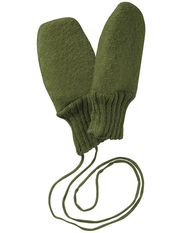 Disana Baby Handschuhe Bio-Merinowolle Walk oliv Gr.1 (7-8 Monate)