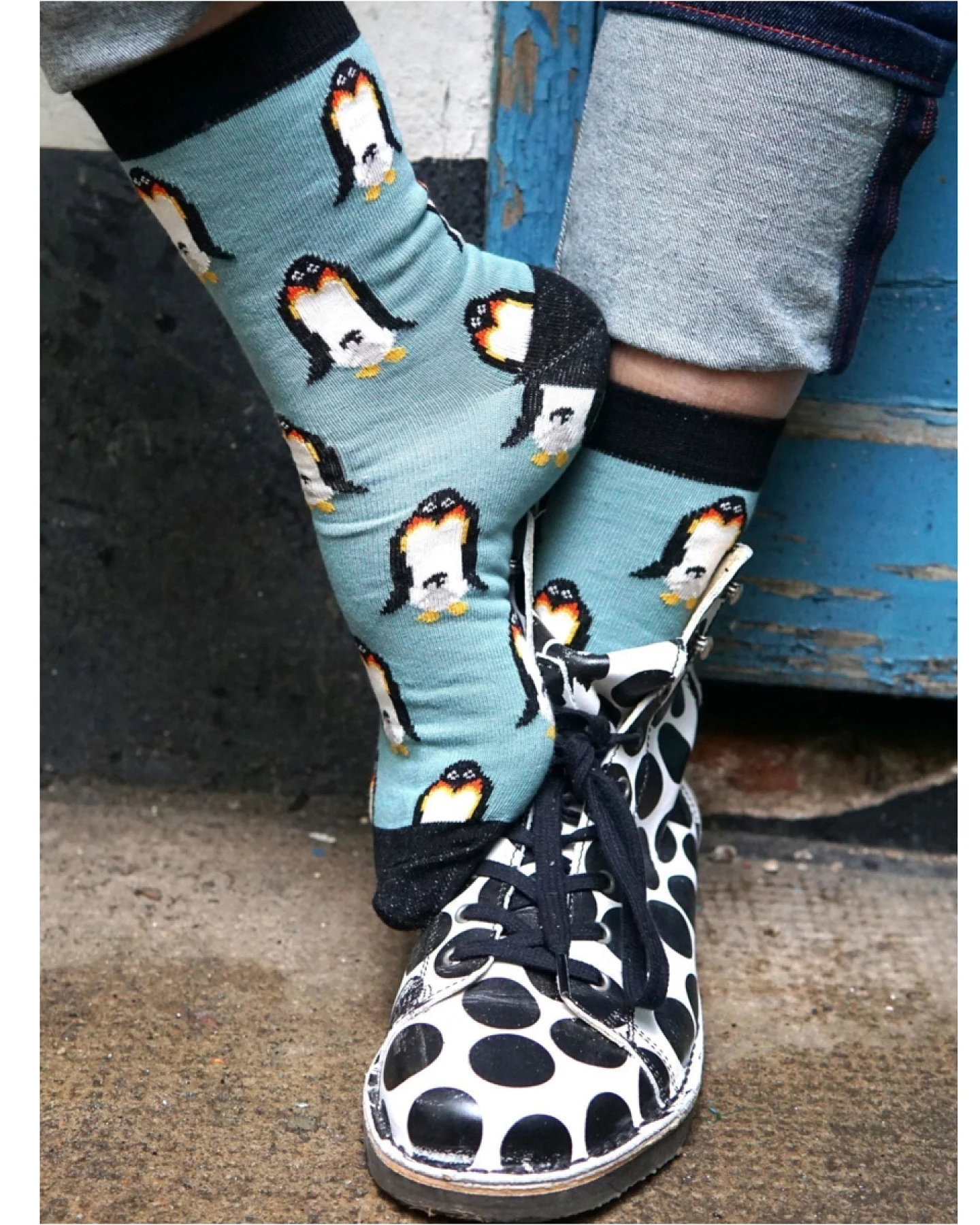 Damen Socken Bio-Baumwolle Pinguin Gr.35-38 – Ansicht 2
