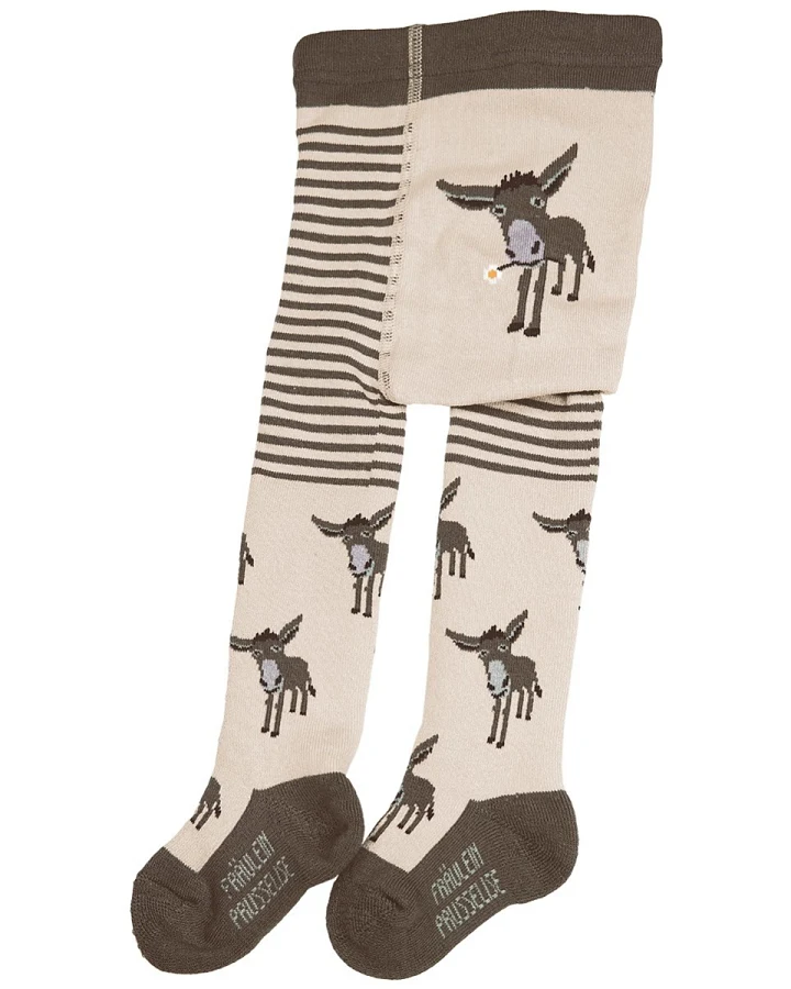 Baby Strumpfhose Frottee Esel Gr. 62/68