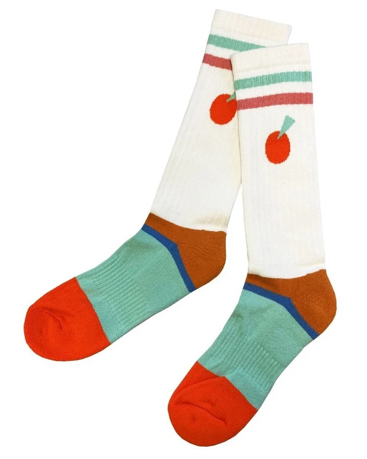 Damen Tennissocken Bio-Baumwolle Geo Apfel Gr.35-38