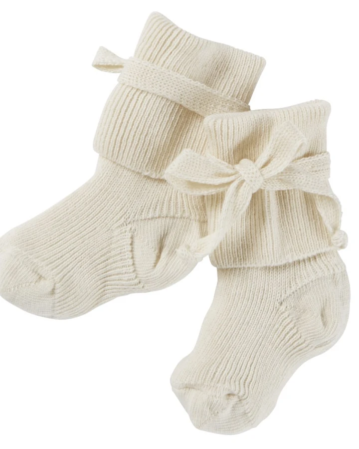 Babyschuhe Bio-Baumwolle (kbA) natur Länge ca. 9 cm