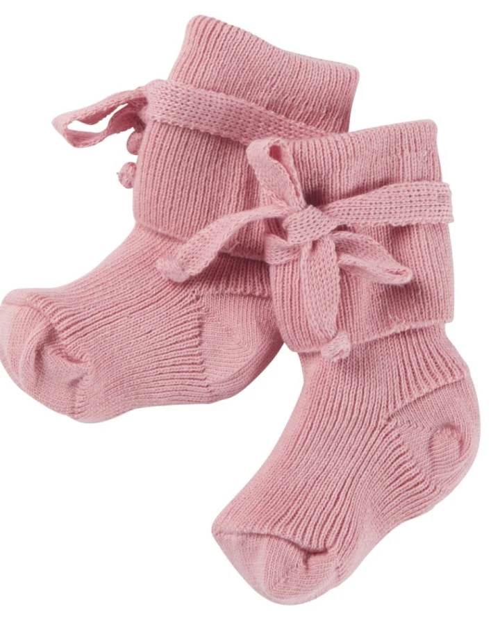 Babyschuhe Bio-Baumwolle (kbA) rosa Länge ca. 9 cm