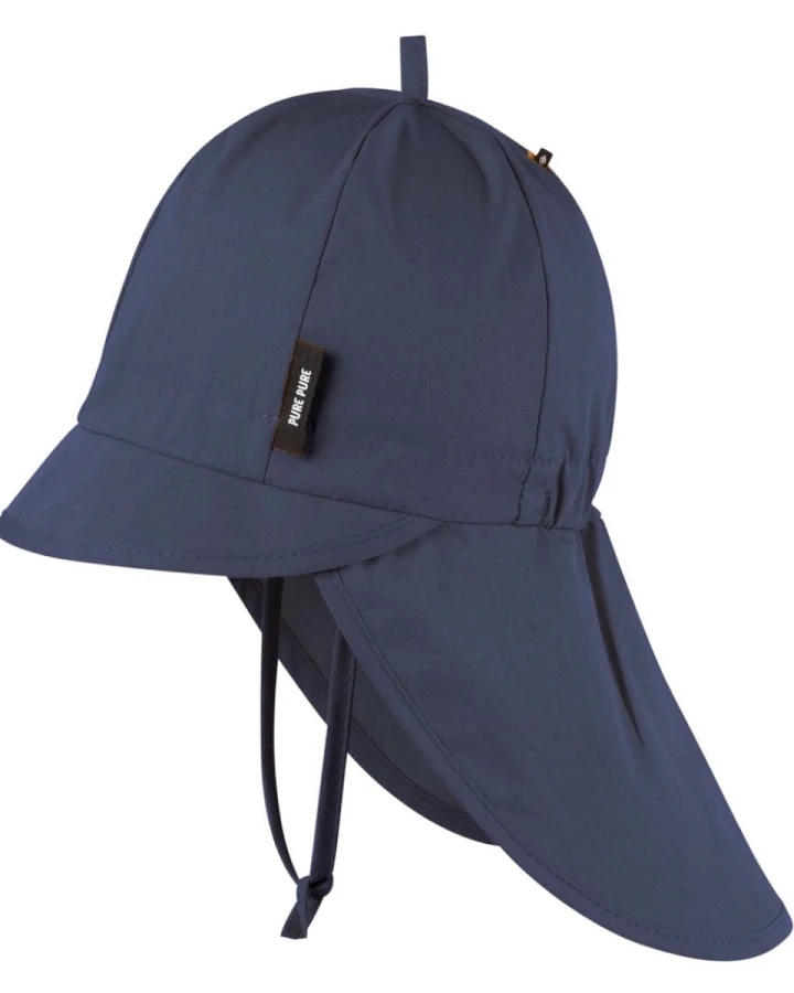 PURE PURE by Bauer Baby und Kinder Sonnenschutz Legionär Mütze UV 50 indigo Gr. 45