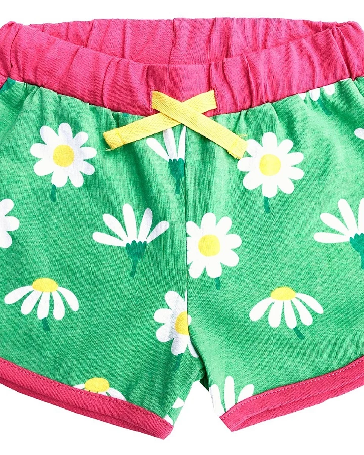 Baby und Kinder Sport Shorts Gänseblümchen Gr.80 (6-12 Monate)