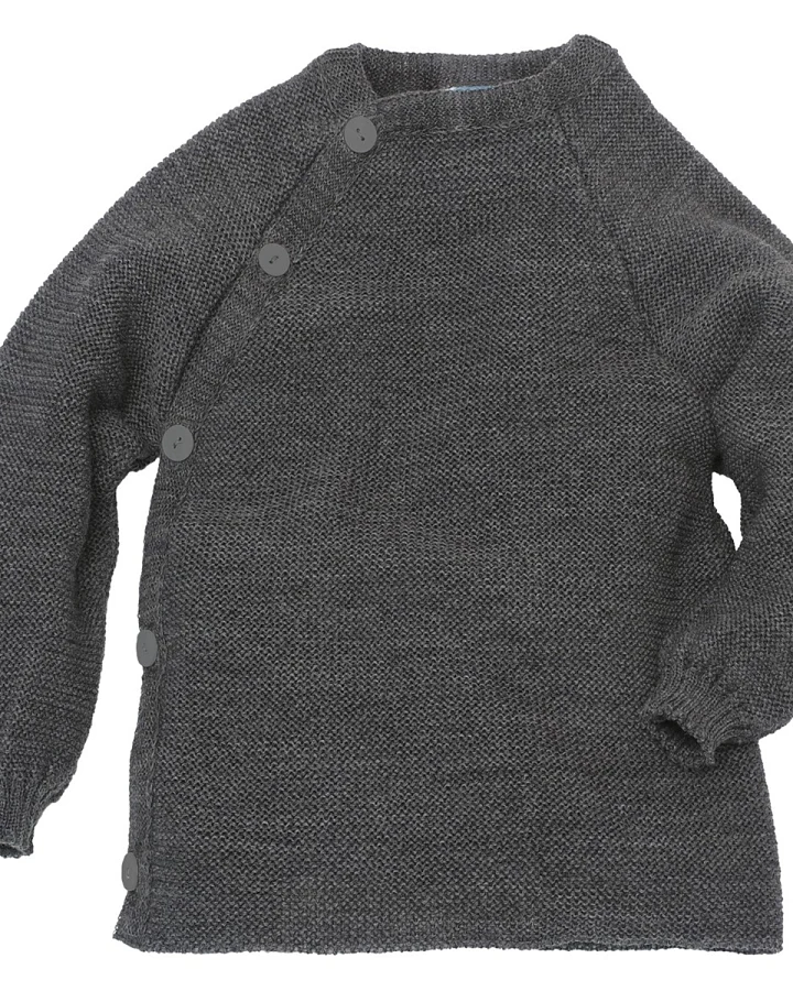 Baby Jacke Schlüttli Bio-Merinowolle fels Gr.50-56