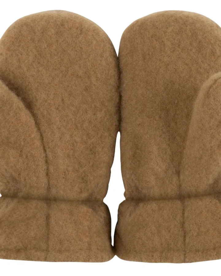 PURE PURE by Bauer Kinder Handschuhe Fäustlinge Bio-Merinowolle Fleece ermine Gr.2 (12-24 Monate)