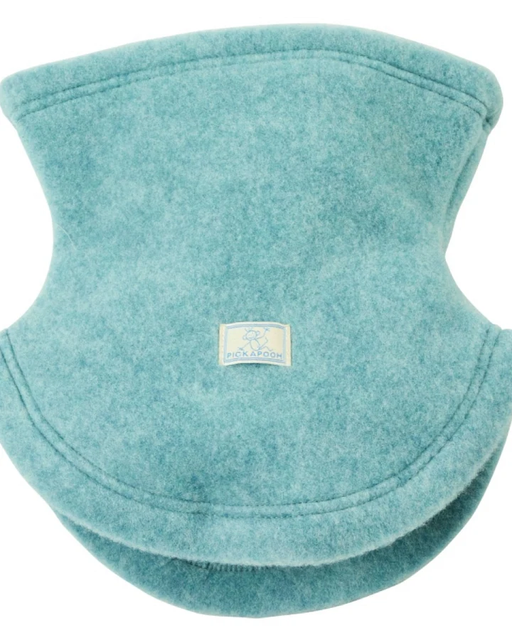 Pickapooh Kinder Schlupfschal Bio-Schurwolle Fleece sea green Gr.1 (1 bis 2 Jahre)