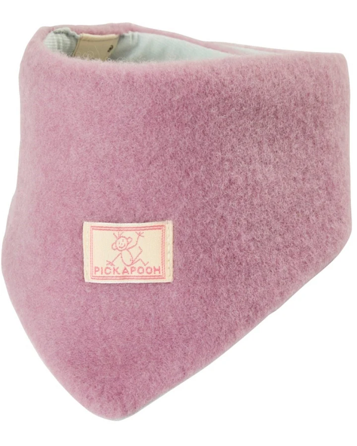 Pickapooh Baby und Kinder Dreieckstuch Bio-Schurwolle altrose Gr.1 38 cm lang