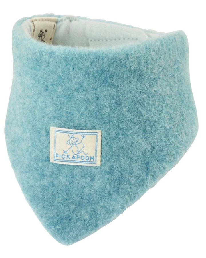 Pickapooh Baby und Kinder Dreieckstuch Bio-Schurwolle sea green Gr.1 38 cm lang