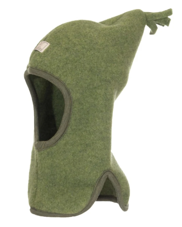 Pickapooh Baby und Kinder Schlupfmütze Mara Bio-Schurwolle Fleece moos Gr.48