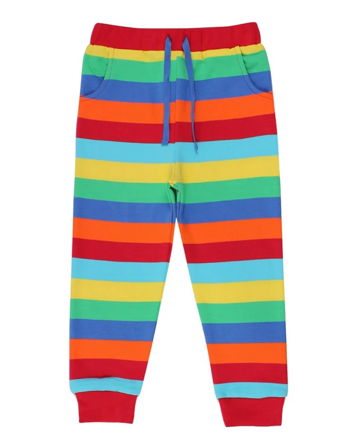 Baby und Kinder Jogginghose bunt geringelt Gr.86