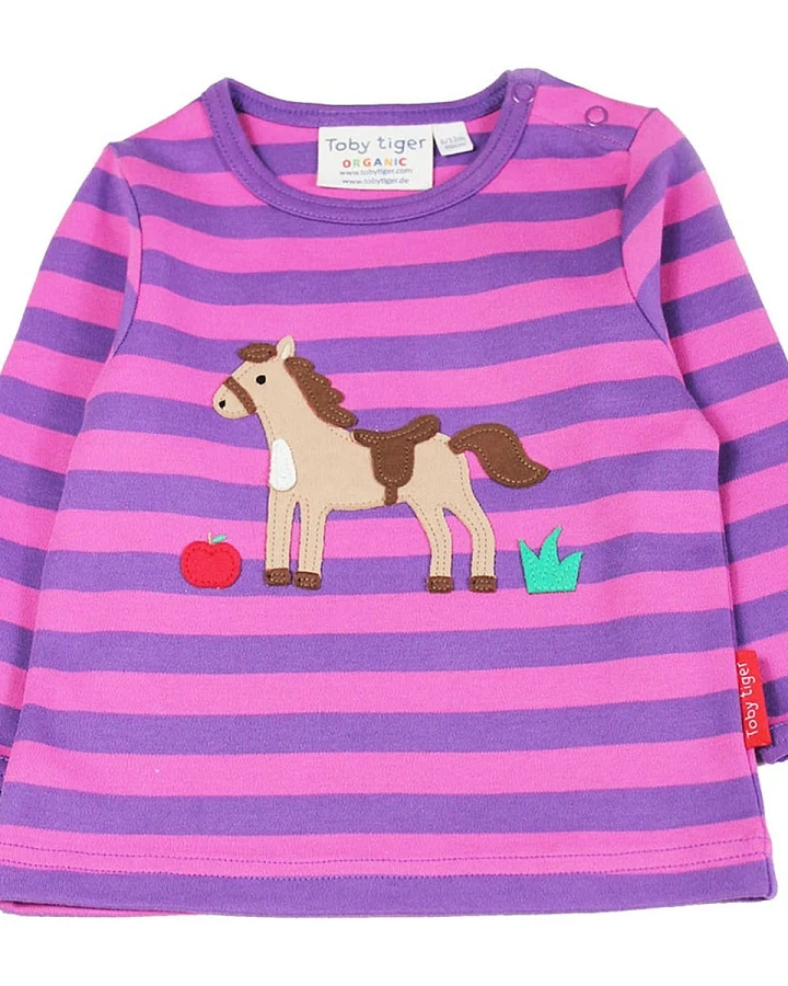 Baby und Kinder Langarmshirt Pferdchen Gr.86