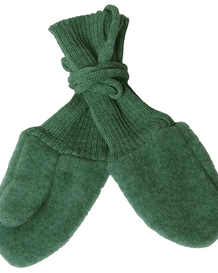 Baby und Kinder Handschuhe Bio-Merinowolle Fleece salbei Gr.1 (1 Jahr)