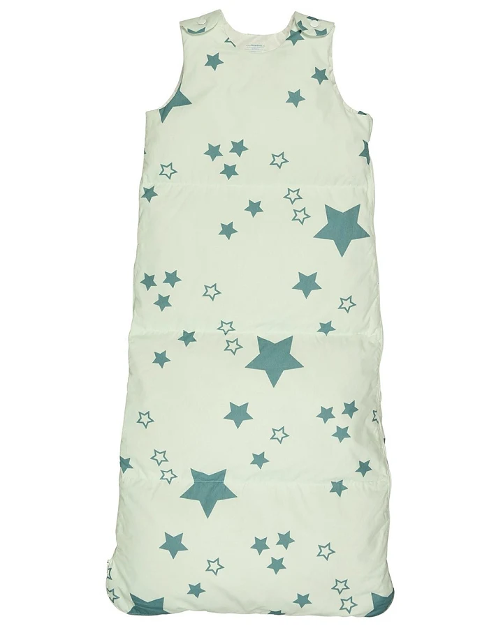 Winterschlafsack Baby, Daunen Stern mint Gr.1 (90 cm), Winter