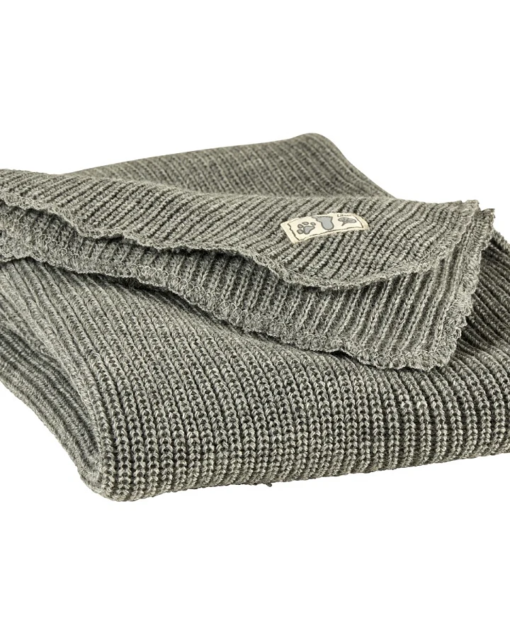 Lilano Babydecke Bio-Merinowolle grau Maße 90 x 85 cm