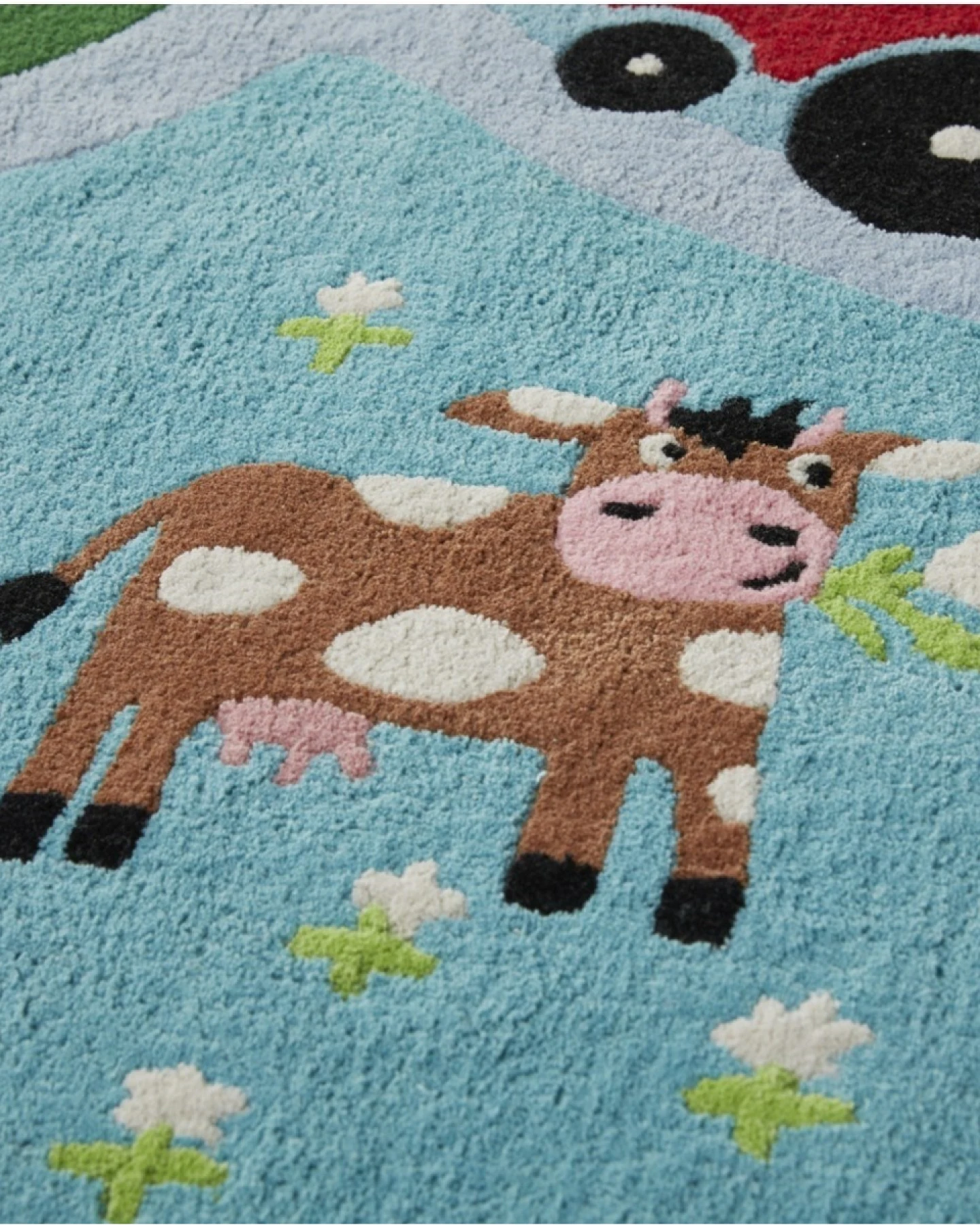 Kinderteppich Bio-Baumwolle "Bauernhof" Maße 100 x 130 cm – Ansicht 2